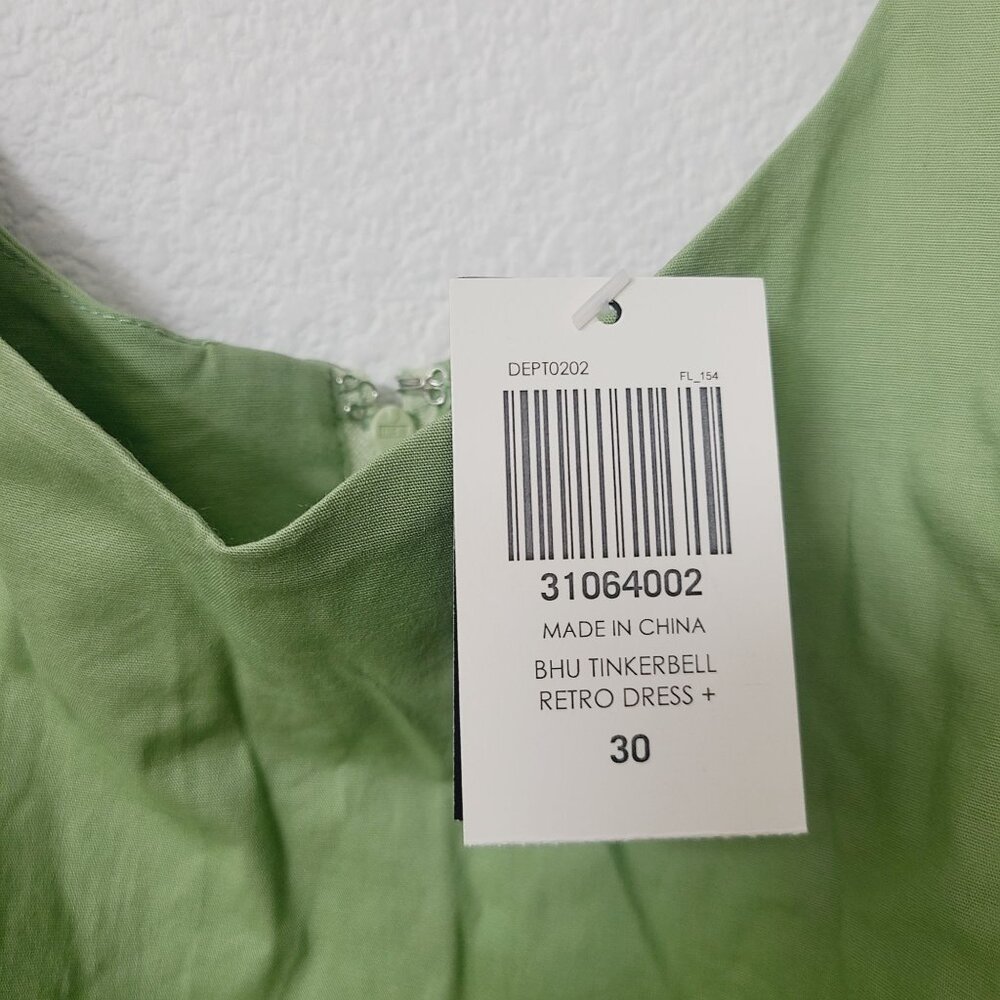Her Universe Tinkerbell Retro Dress Plus Size 30 Green - Picture 6 of 9
